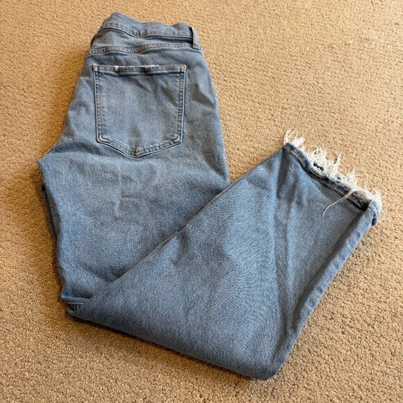 Agolde Jeans Kye Mid Rise Straight Crop Boho Distressed #A9100B-3026 Size 31 - Picture 12 of 15